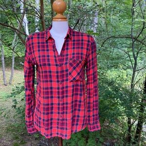 Garage Red Plaid flannel shirt